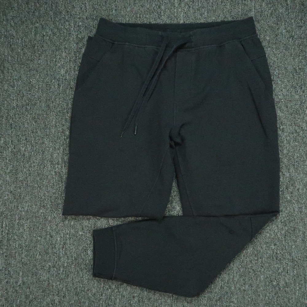 lululemon Pants Mens Large Black City Sweat Jogger Athletic Zip Pocket Training